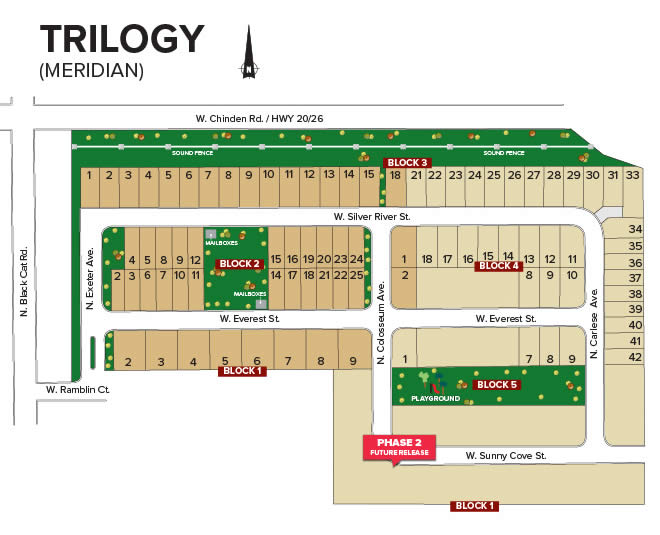 Trilogy Subdivision Meridian Idaho